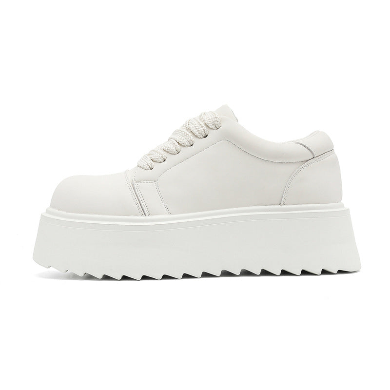 Niche Design Thick Bottom Hight Increasing Big Head Men's Board Shoes