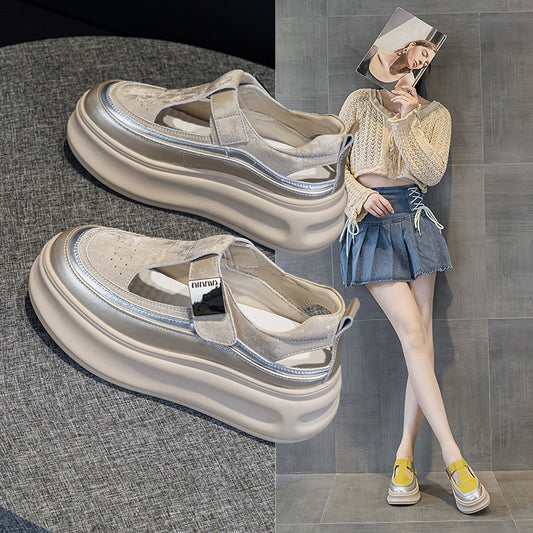 Women's Height Increasing Insole Dad Summer Versatile Korean Style Women's Casual Shoes