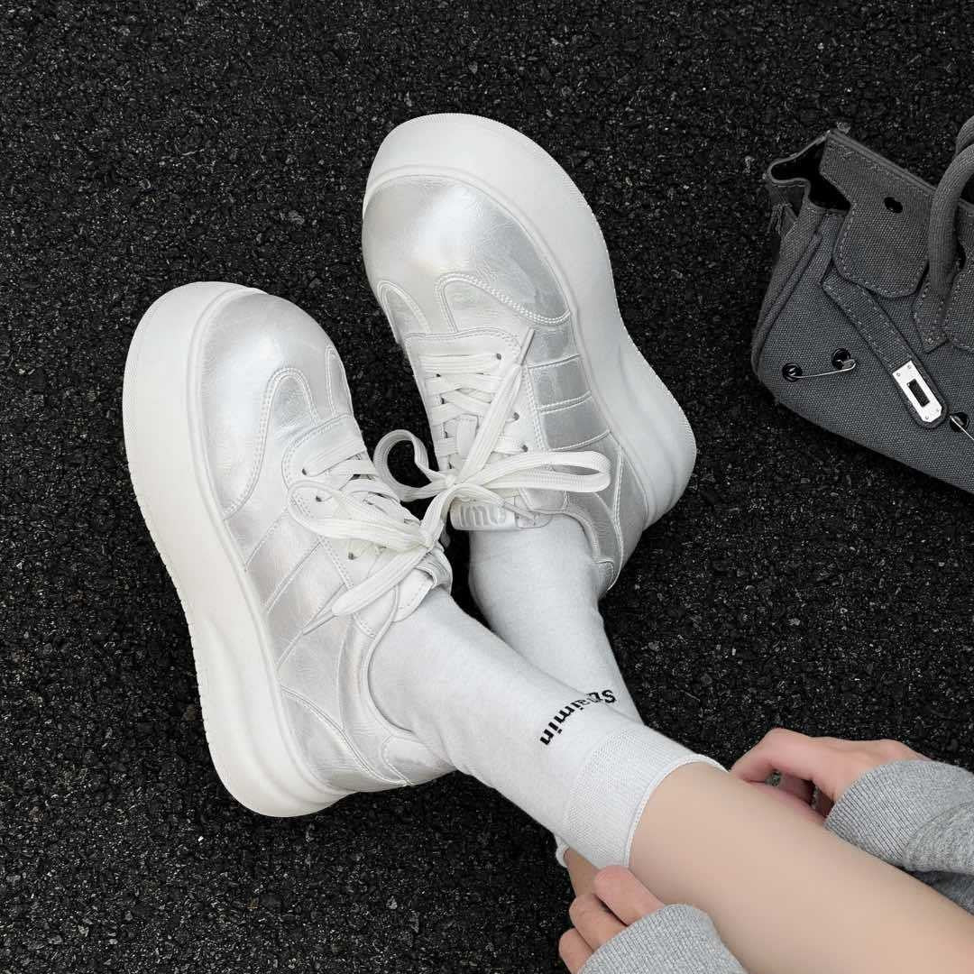 Women's Fashion Thick-soled Spring Small Doll Head Sneakers