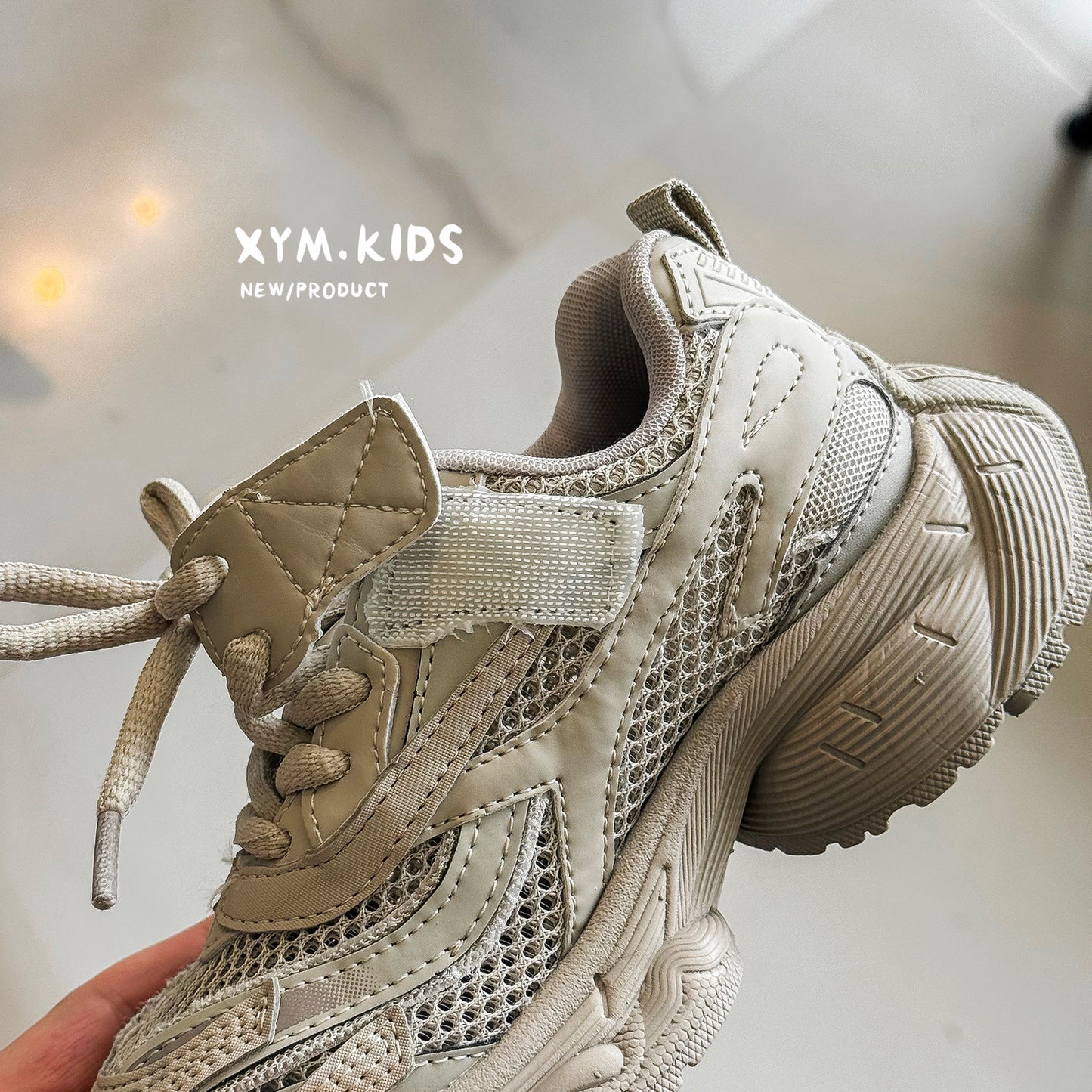 Children's Summer Trendy Fashion Stapler Lightweight Single Mesh Boys Children's Sports Shoes