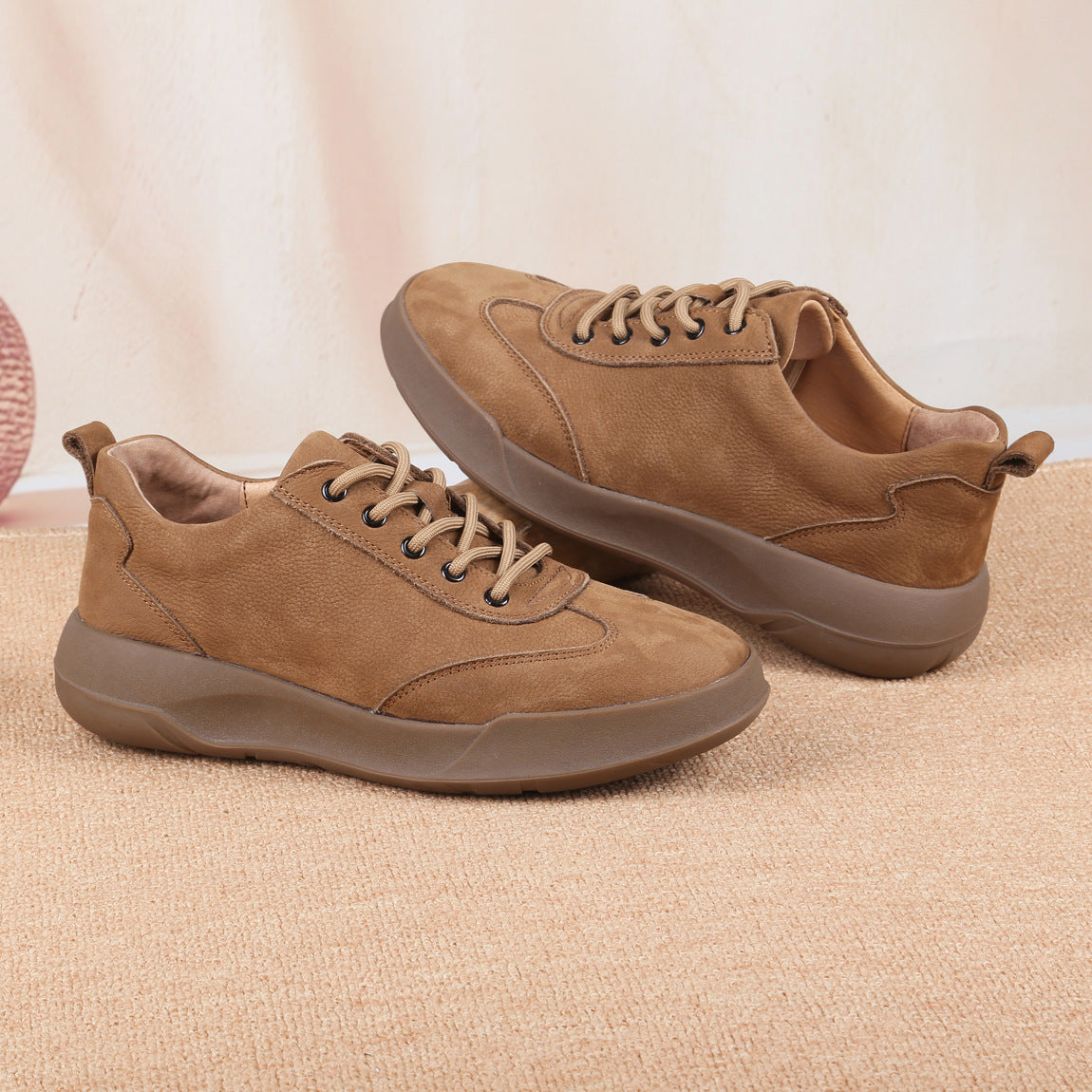 Men's German Training Top Layer Cowhide Retro Easy Matching Men's Casual Leather Shoes