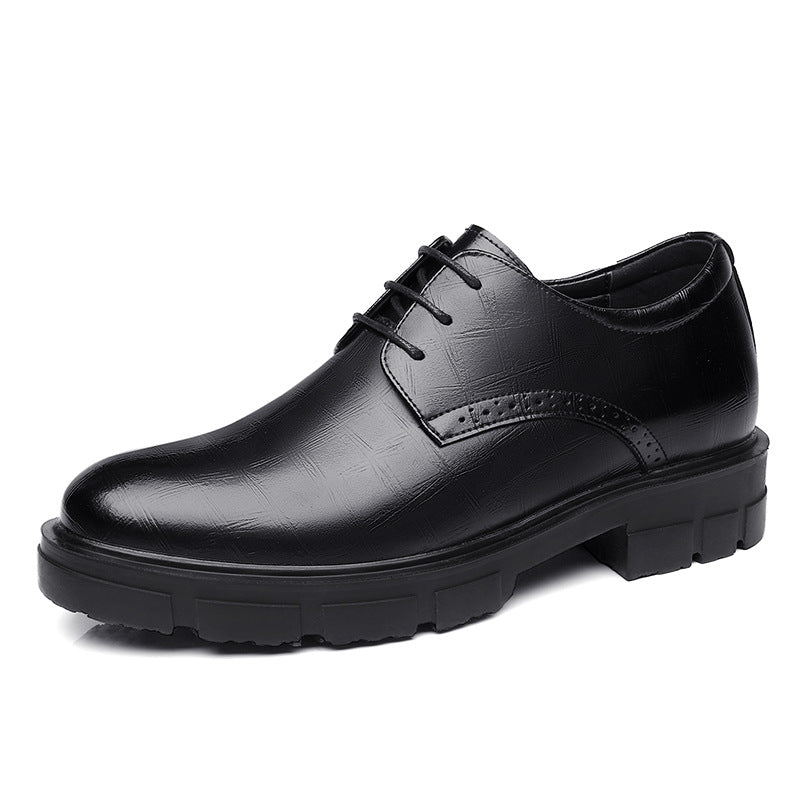 Men's Height Increasing Platform Formal Wear Elevator Wedding Leather Shoes