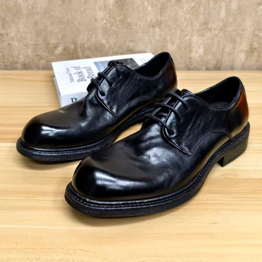 Men's British Style Business Horse Light Luxury Simplicity Commute Leather Shoes
