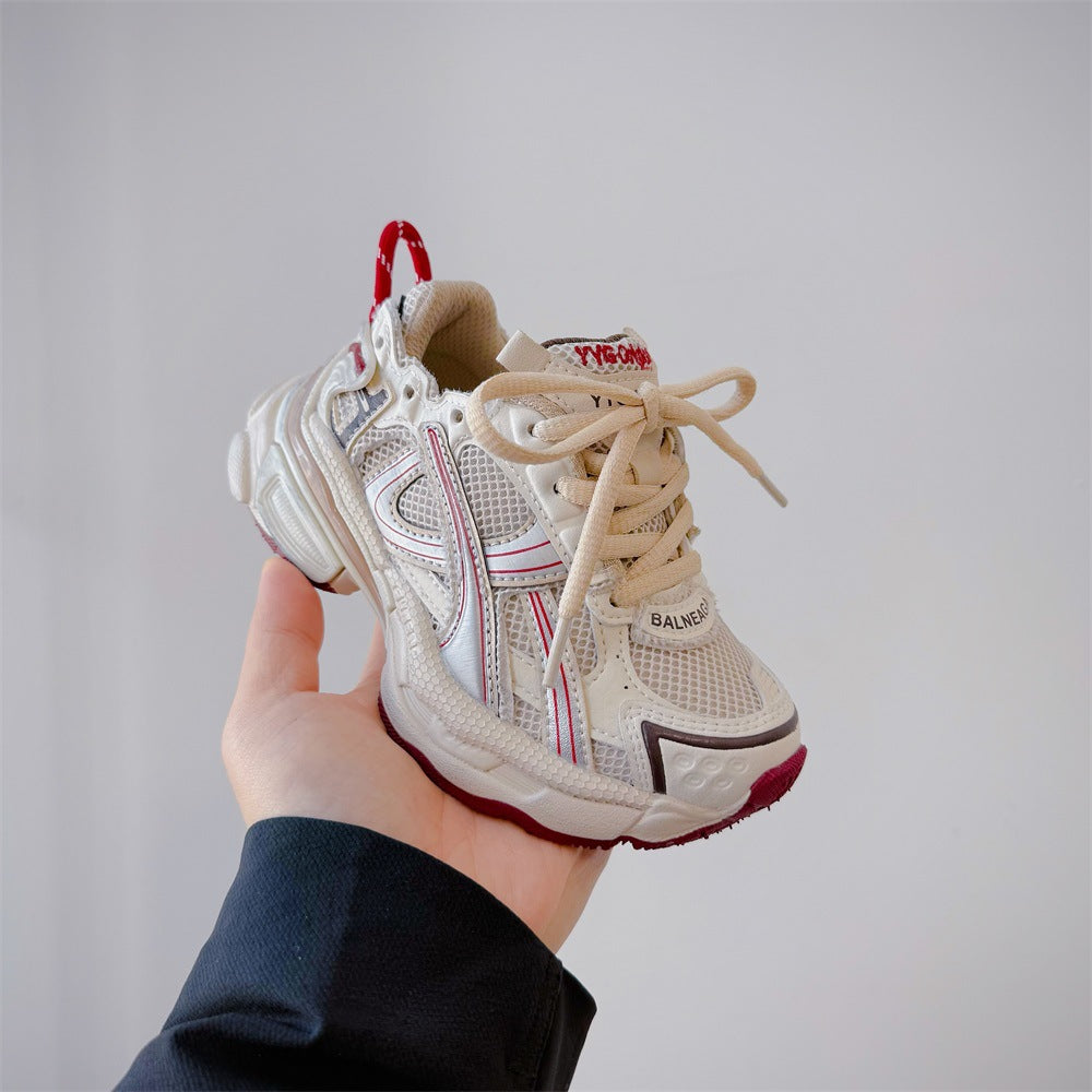 Children's Spring Soft Bottom Comfortable Korean Style Western Children's Sports Shoes