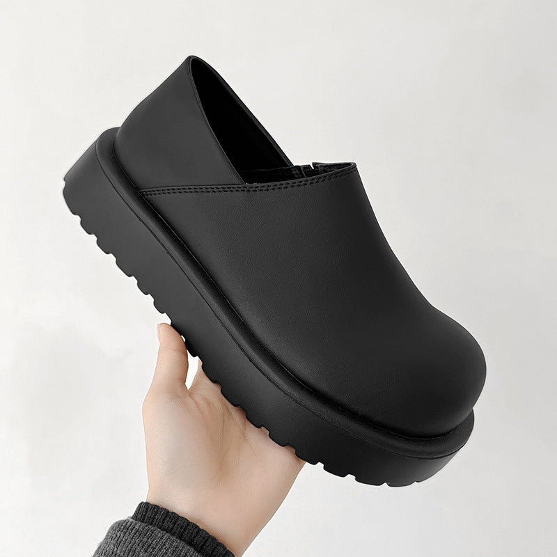 Increased Shallow Mouth Pumps Fashion Slip-on Thick Men's Casual Shoes