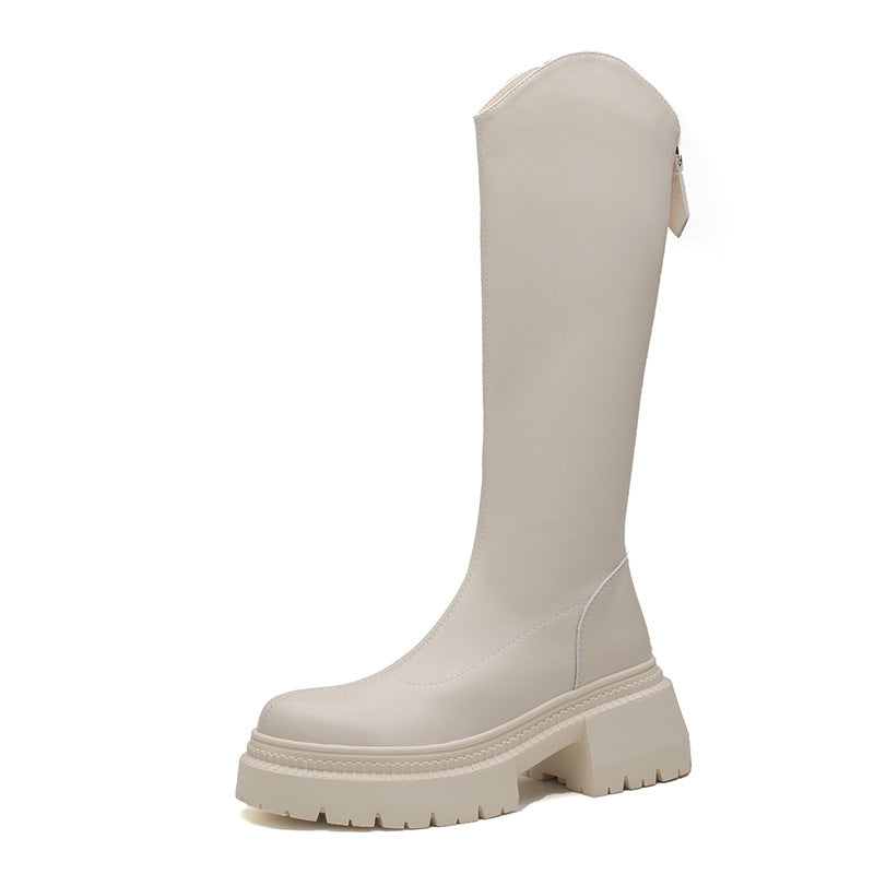 Women's Winter Height Increased Skinny Riding Chunky Boots