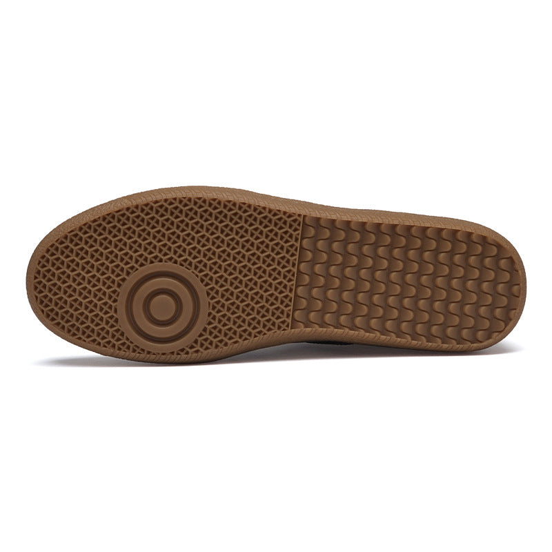 Men's High-grade First Layer Cowhide Sheepskin Lining German Training Light Luxury Men's Board Shoes