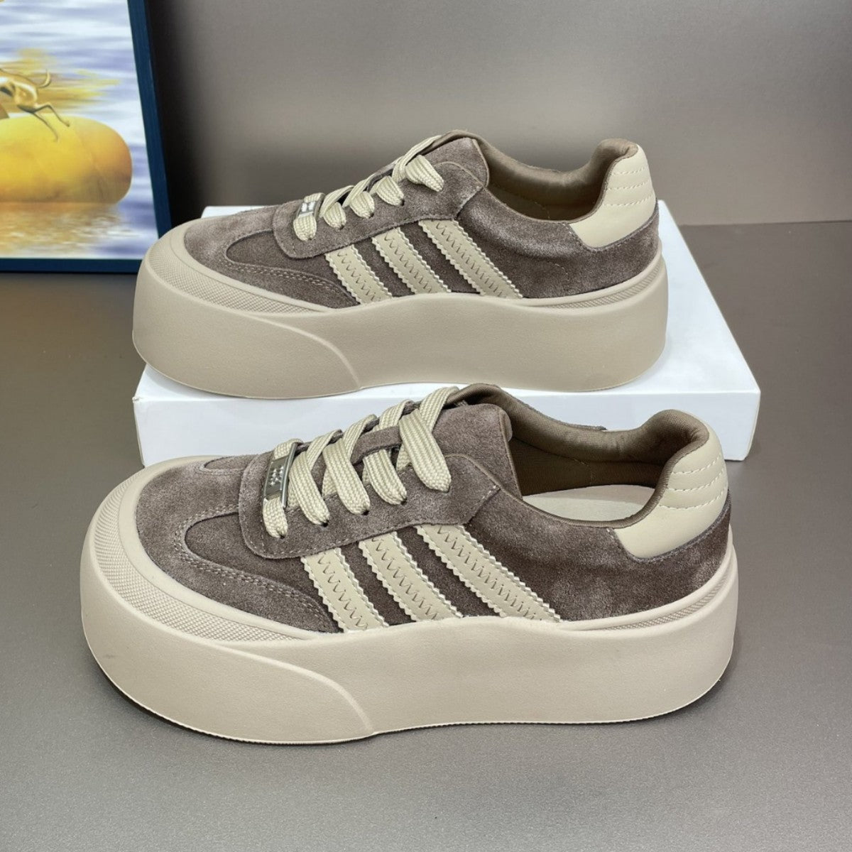 Women's Platform Bread German Training Autumn Comfortable Sports Women's Casual Shoes