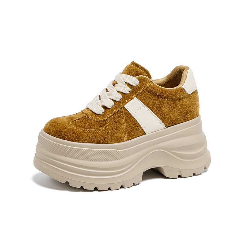 Women's Height Increasing Insole Muffin Platform Autumn Sneakers
