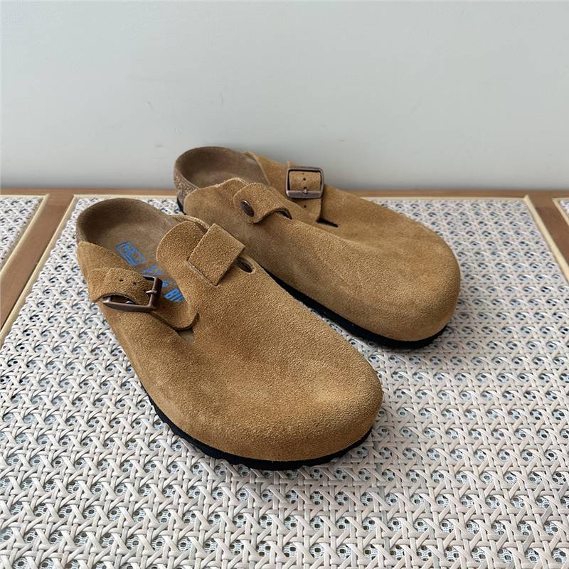 Women's Retro Closed Toe Half Outer Wear Slip-on Lazy Flat Thick-soles Slippers