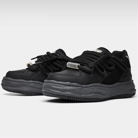 Women's & Men's Increasing Insole Cowhide Platform Niche Dissoed Men's Shoes