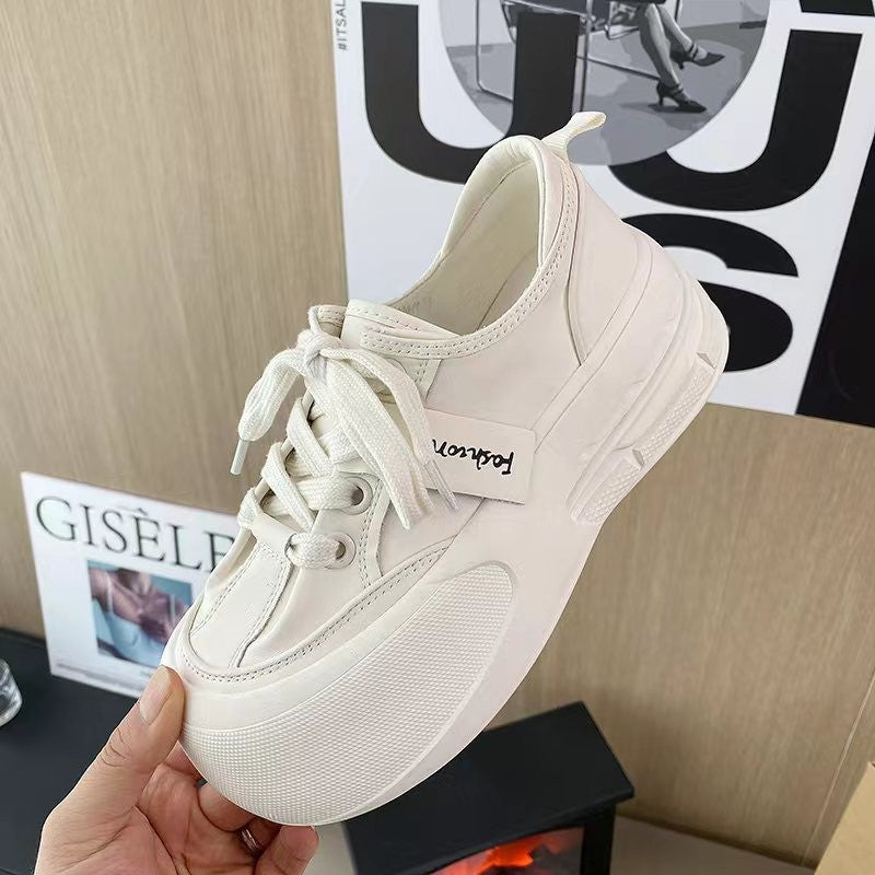 Women's Early Spring Genuine Doll Head Bread Board Casual Shoes