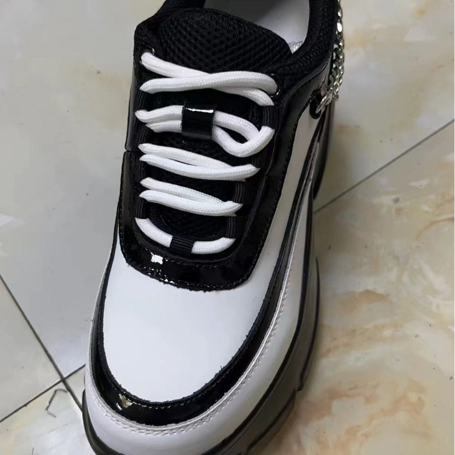 Women's Thick Bottom Chunky Height Increasing Chain Heels