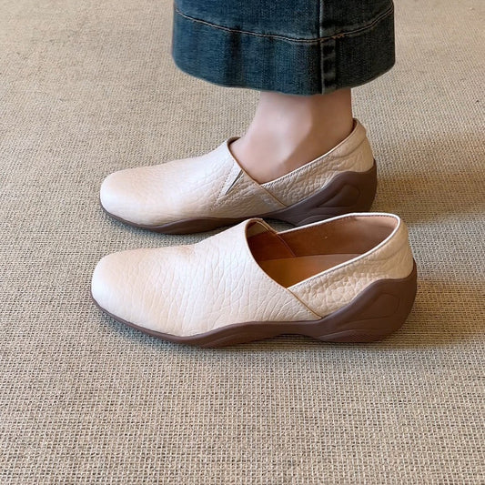 Insole Platform Female Authentic Spring Leisure Women's Casual Shoes