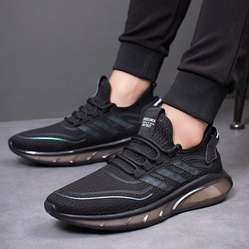 Men's Spring Oversized Plus Fat Sports Breathable Mesh Casual Shoes
