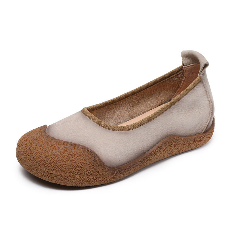 Women's Genuine Artistic Flat Low-cut Soft Bottom Mother Women's Casual Shoes