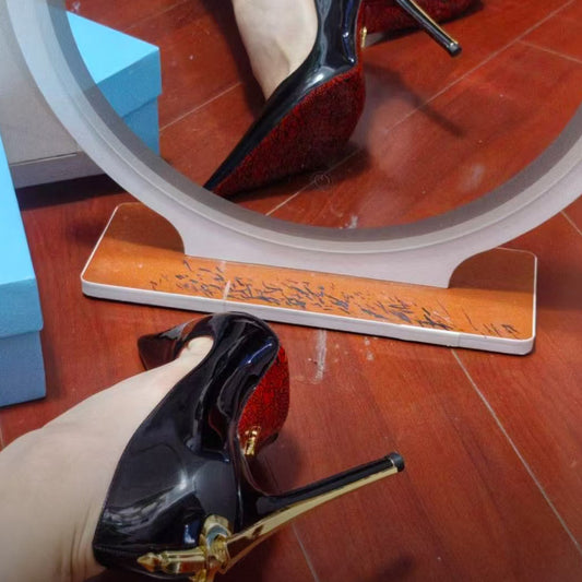 Women's Of Power Big Lady Blade Truncheon High Authoritative Adult Like Women's Fashion Shoes