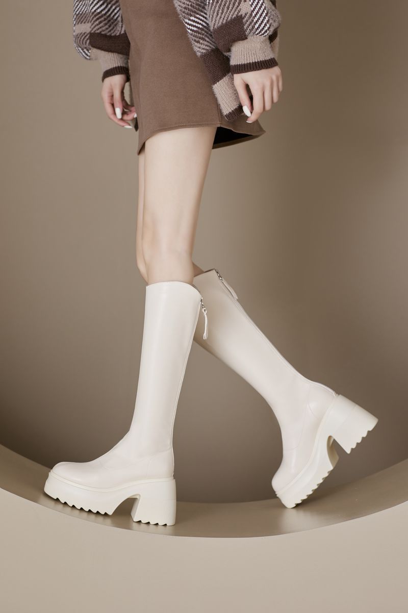 Women's The Knee Spring High Riding Thick Bottom Boots