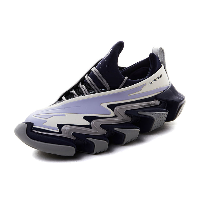 Women's & Men's Running Fashionable Design Thick Sole Increased Contrast Sneakers