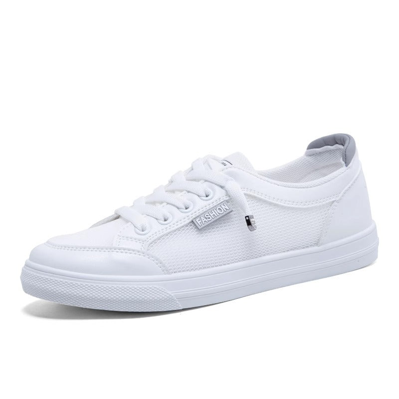 Women's White Summer Versatile Mesh Breathable Thin Casual Shoes