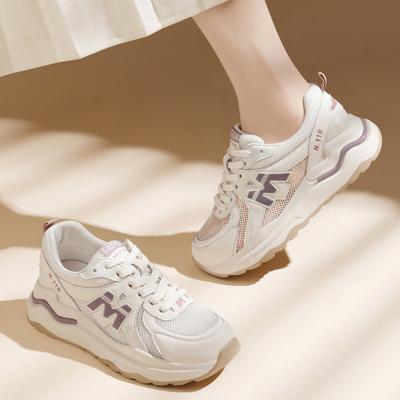 Women's Sports White Spring Fashion Dad Summer Sneakers