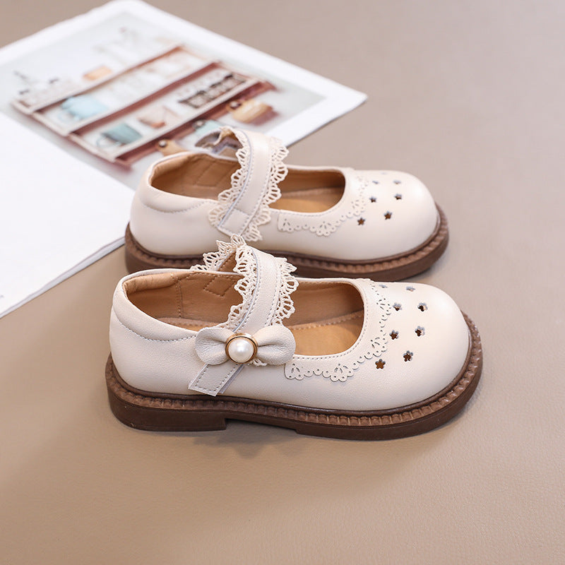 Children's Genuine Princess Soft Bottom Hollow Breathable Kid's Sandals