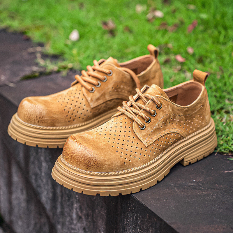 Women's & Men's Summer Versatile Breathable Thick-soled Fashionable Big Men's Casual Shoes