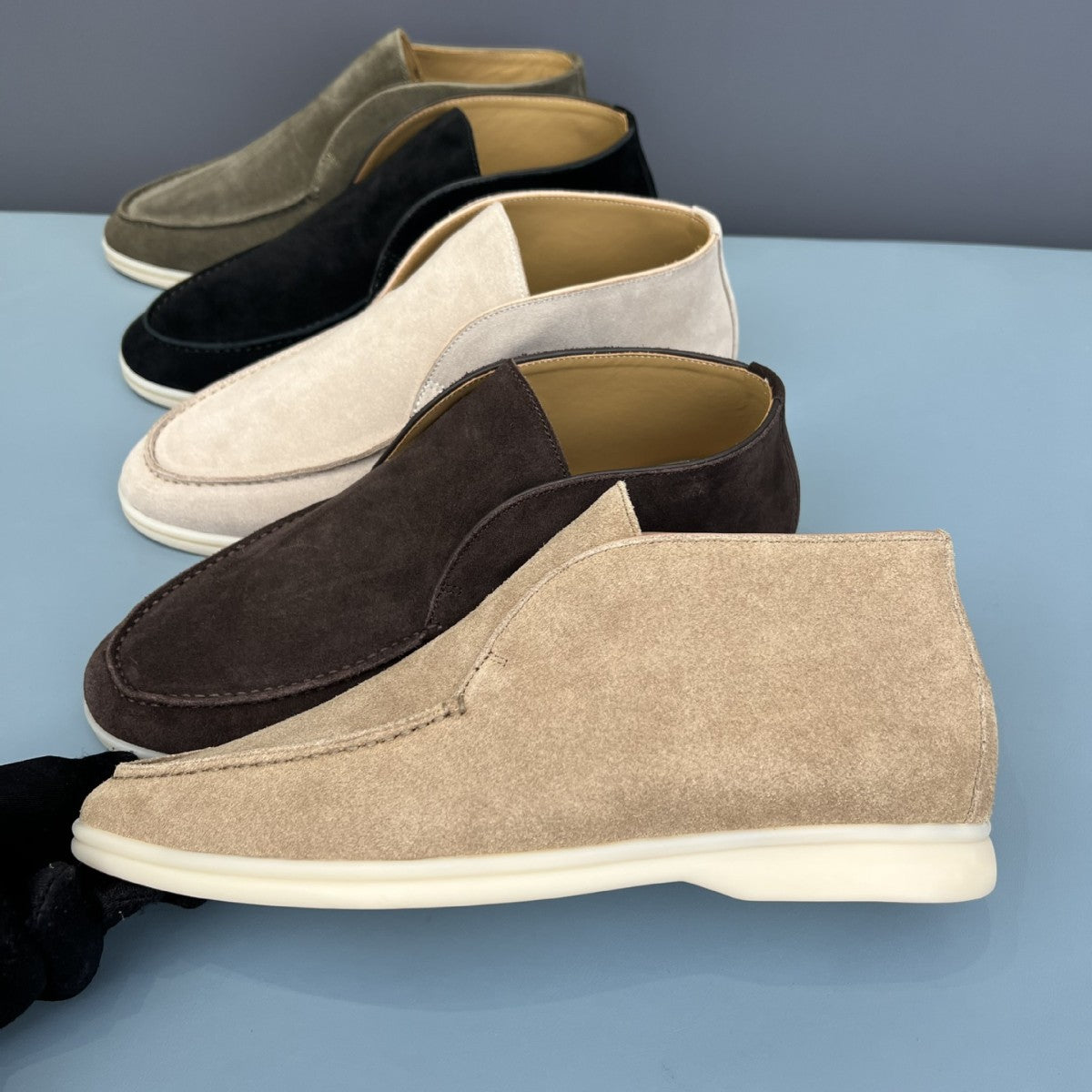 New Popular Men's Slip-on Pumps Loro Loafers/doug Shoes