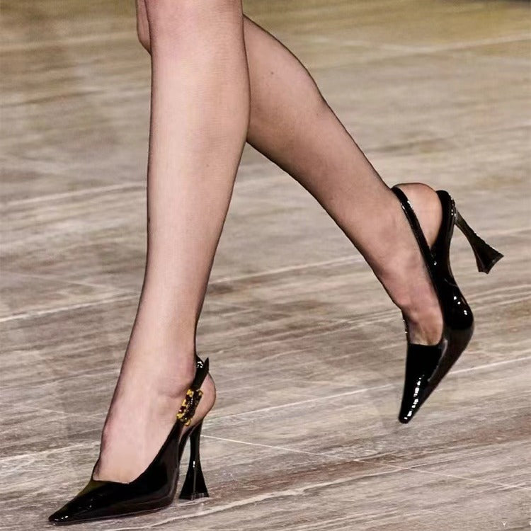 Women's High Show Low-cut Square Toe Outer Women's Shoes