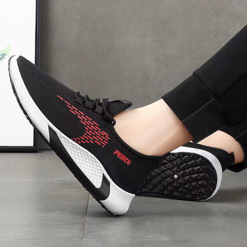 Men's Breathable Lightweight Comfortable Korean Fashion Running Sneakers