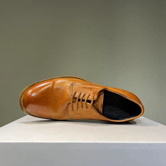 Men's Horse Washed Worn Genuine Sole Retro Leather Shoes