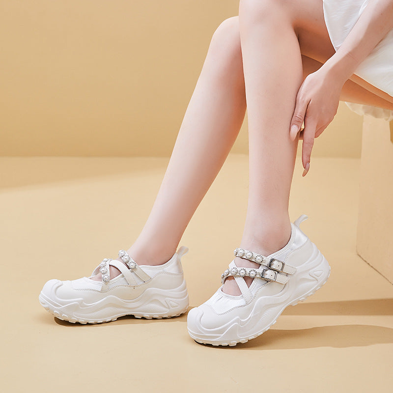 Women's Dad Fashionable Summer Korean Style Thick Sneakers