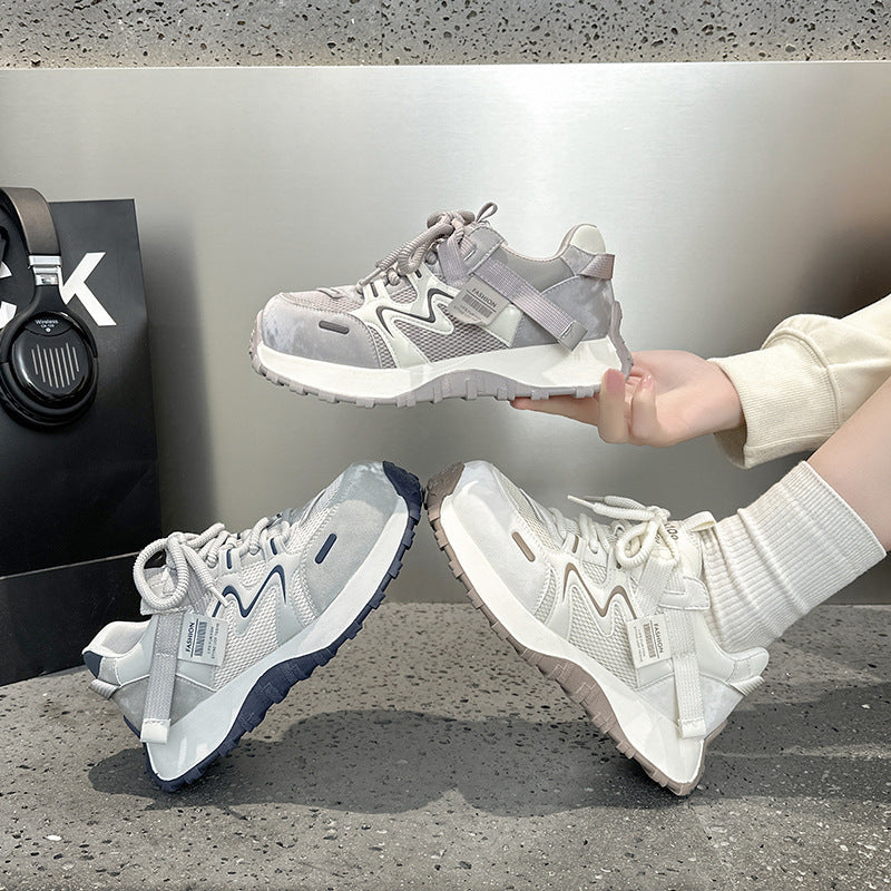 Women's Bottom Heightened Daddy Spring Fashion Breathable Sneakers