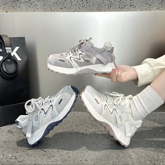 Women's Bottom Heightened Daddy Spring Fashion Breathable Sneakers