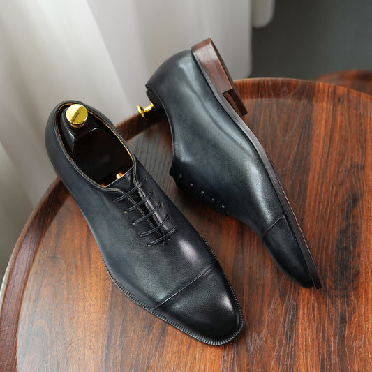 Men's Top Layer Cowhide Oxford Business Formal Leather Shoes
