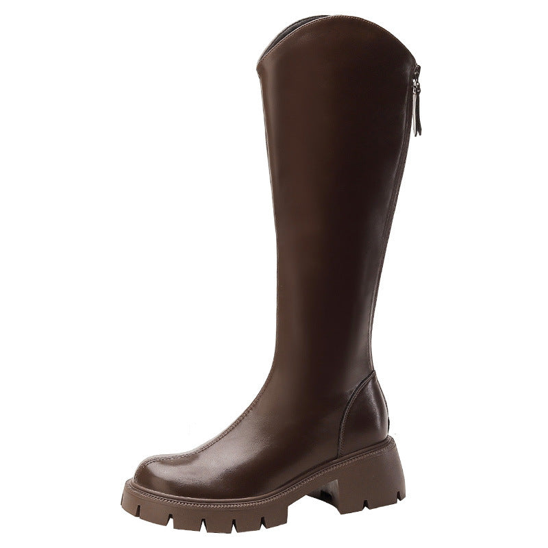 Women's Martin For Thin Below The Knee Long Length Boots