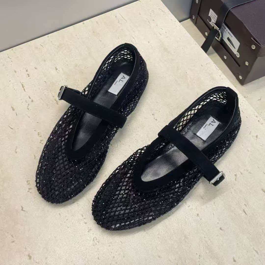 Mary Jane Female Galaxy Stars Fishnet Women's Casual Shoes