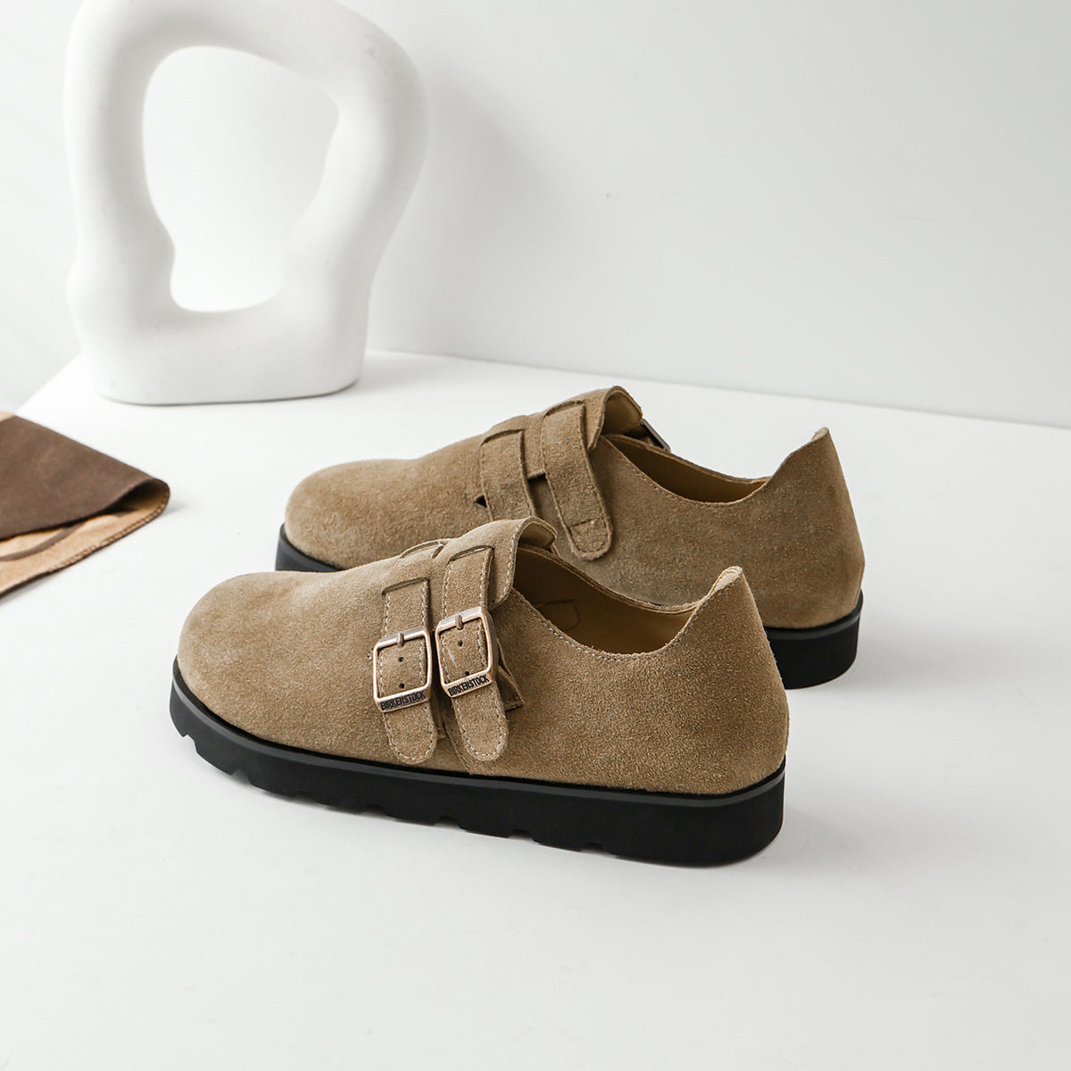 Women's Suede Spring Closed Toe Comfortable Double Casual Shoes