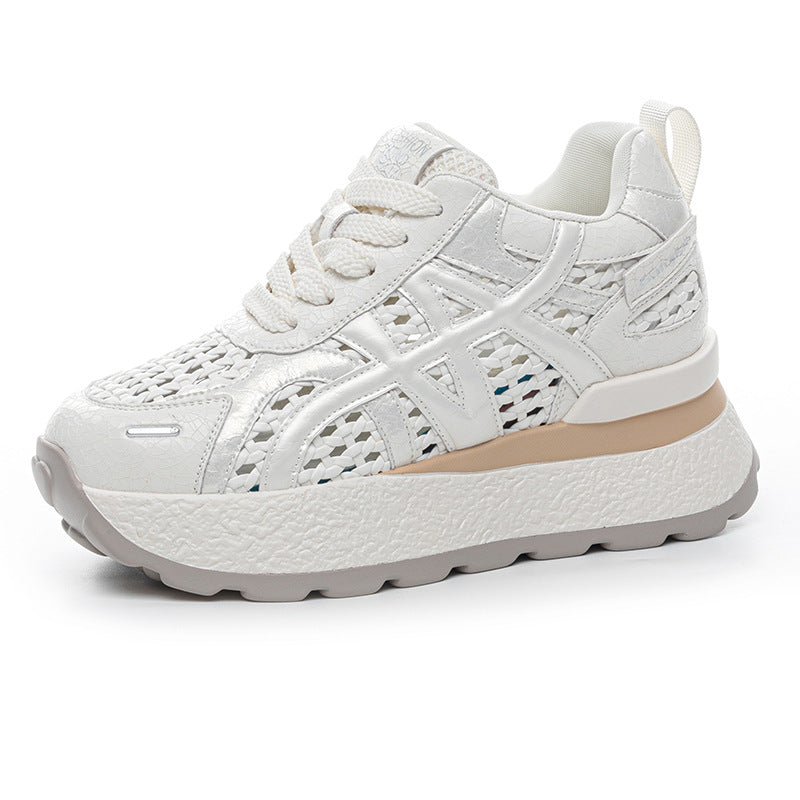 Women's Height Increasing Insole Summer Mesh Surface Women's Casual Shoes