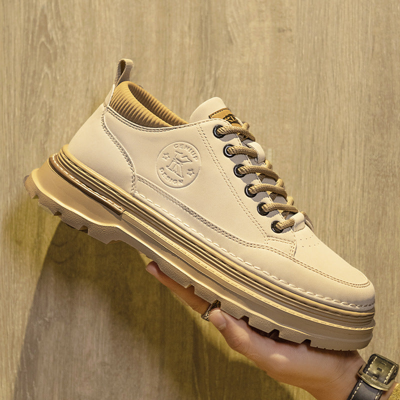 Men's Autumn British Style Fashion Black Sports Cargo Men's Shoes