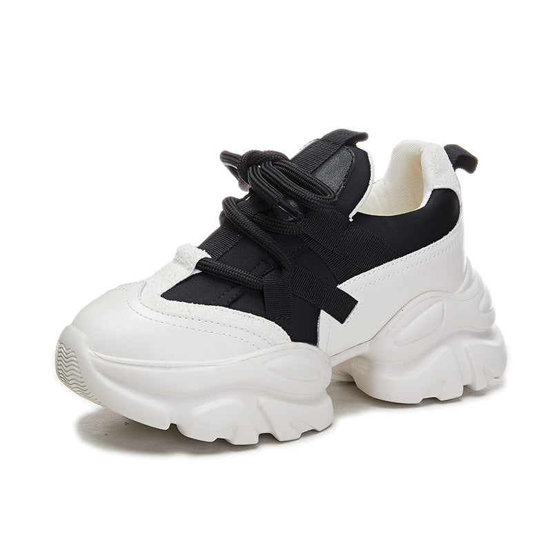 Women's Genuine Elevator Dad Spring Thick Bottom Breathable Sneakers