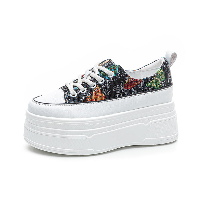 Women's Trendy Muffin Platform Small Heightened Easy Casual Shoes