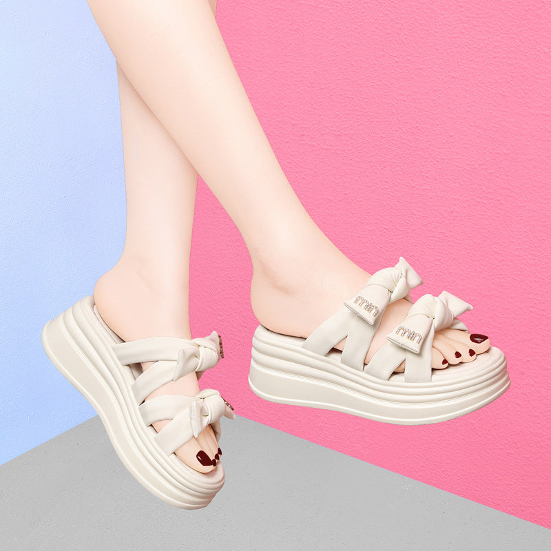 Broken Size Bowknot Fashion Summer Outdoor Sandals