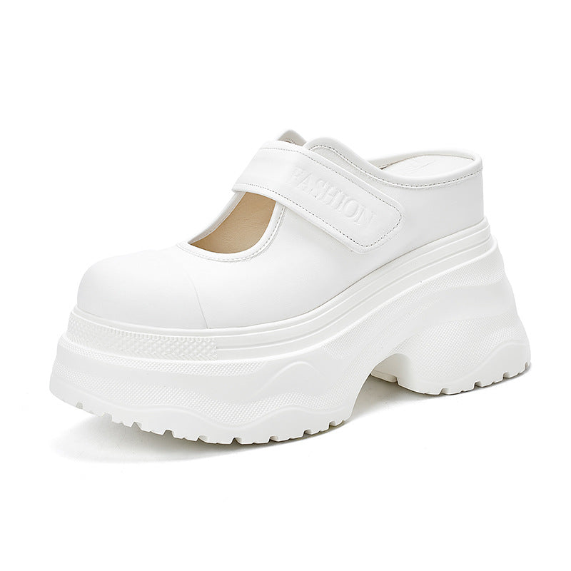 Women's Platform Outdoor Lightweight Muffin High Toe Thick-soles Slippers