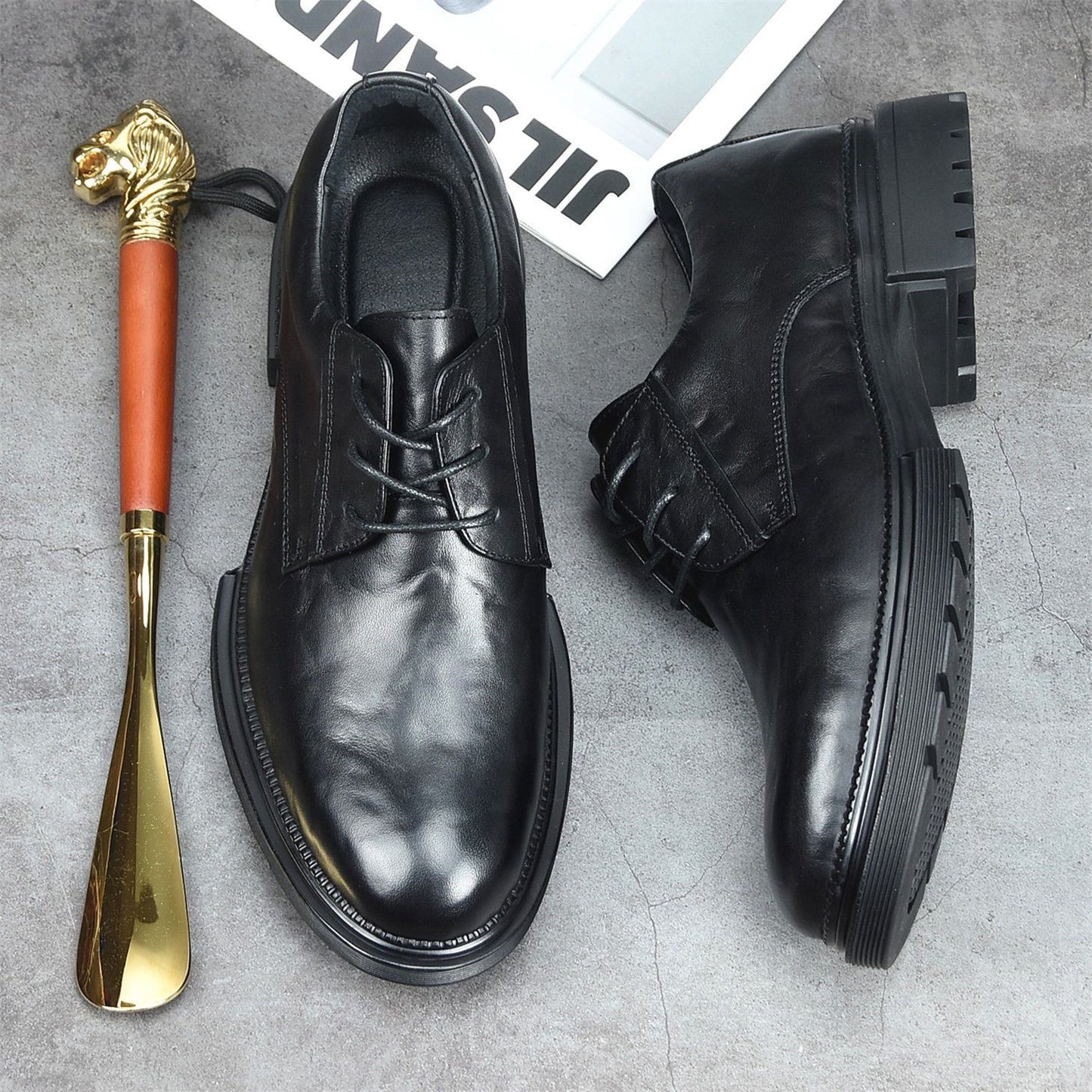 Men's Height Increasing Formal Soft Bottom Trendy Men's Shoes