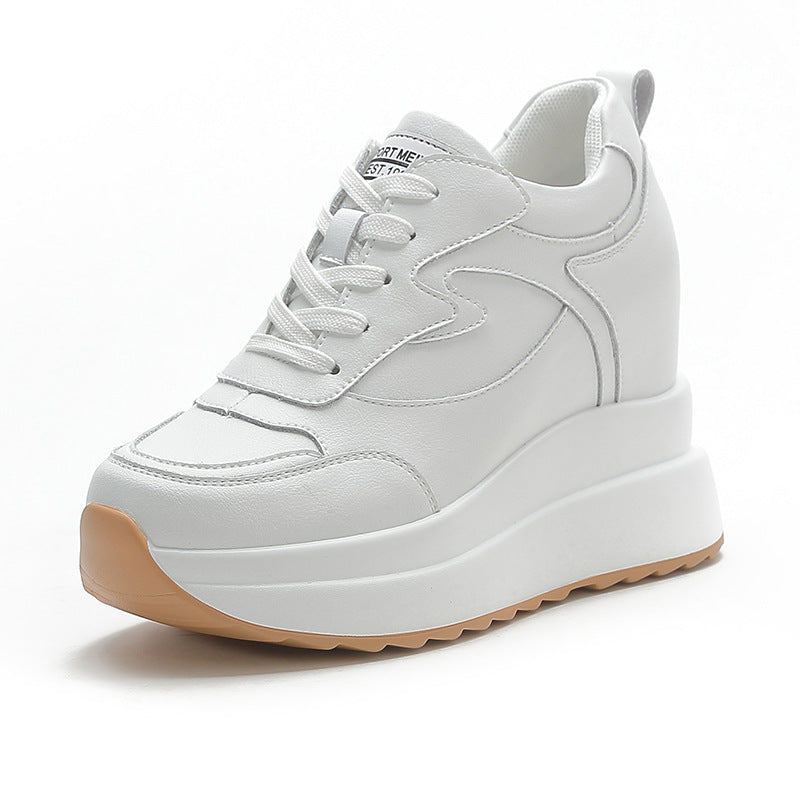 Women's Autumn Platform Muffin Small Height Increasing Insole Women's Casual Shoes