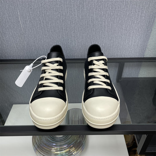 Men's Fragrance Bottom Black Full Grain Calfskin Sneakers