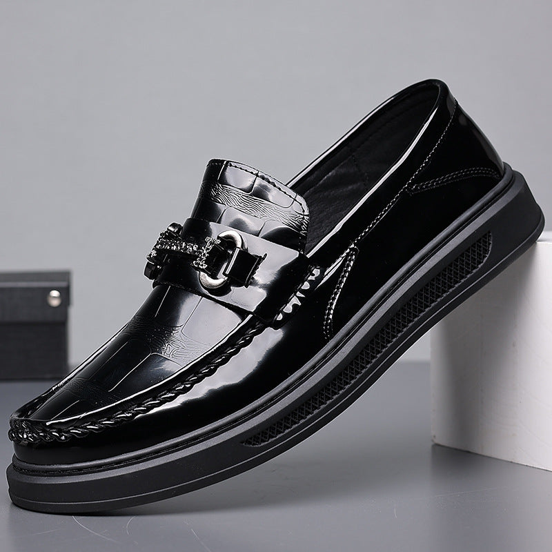 Men's Oversized Lazy Doug Widen Large Size Leather Shoes