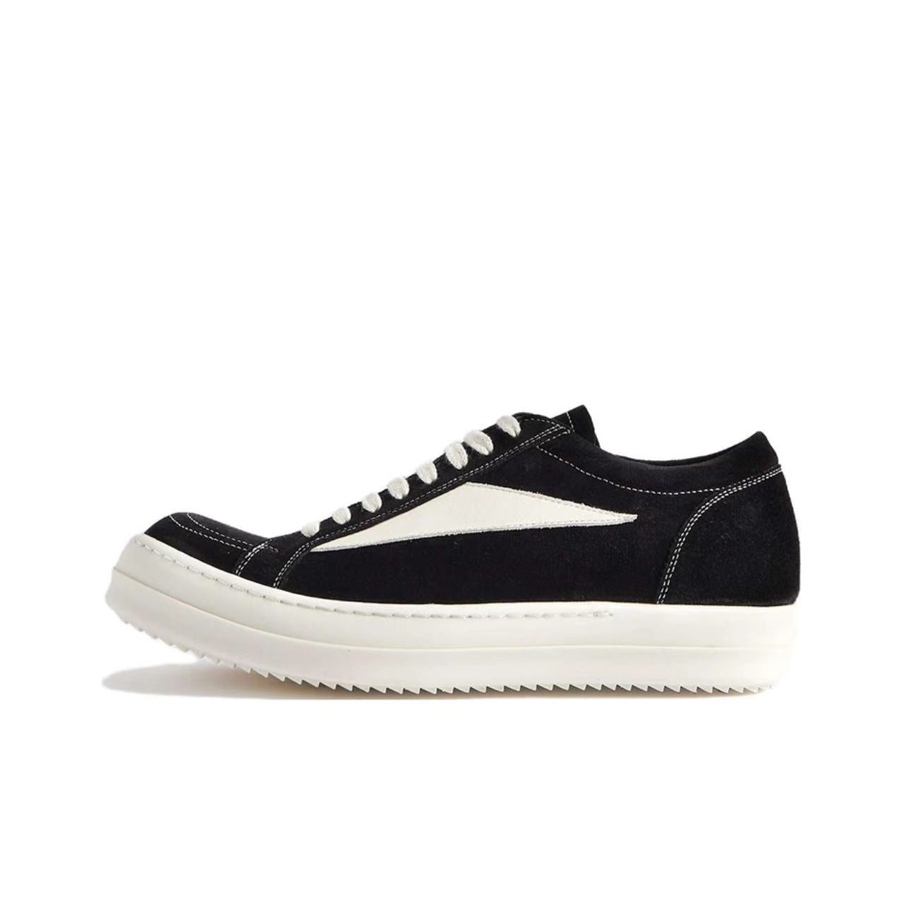 Women's & Men's Owens Infringing Couple Suede White Black Men's Board Shoes