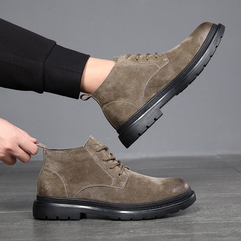 Men's British Style Trendy Middle Top With Boots